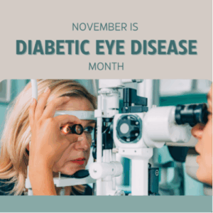 woman getting eye exam