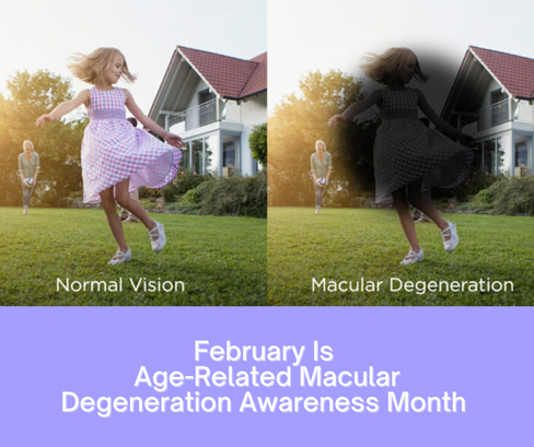 Normal vision compared to Age-Related Macular Degeneration vision