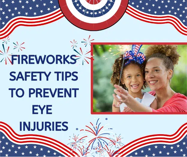woman and child holding firework safely